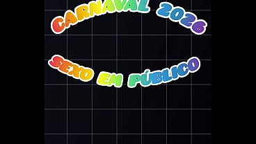 Carnaval 2026 – Brasileiras Safadas fazendo Sexo em público – Sexo arriscado no meio da putaria e escadas do condomínio! 100% Amador Real